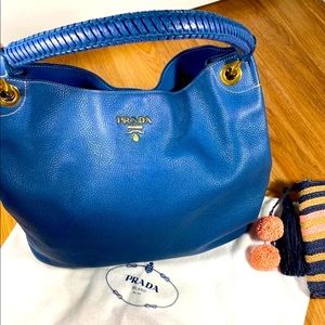 Authentic Prada Leather Hobo Bag